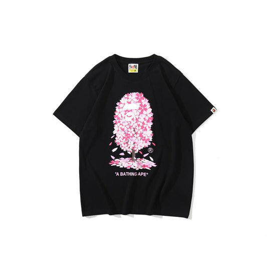 Bathing Ape T-Shirt Casual Pink T-shirt Short Sleeve